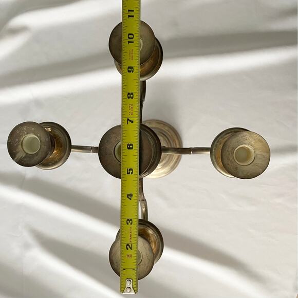 Vintage Silver Plated Five-arm Candelabra - Decorative Candle Holder Display - Picture 10 of 10